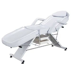 Lit de Salon de Beauté Pliant Multifonctionnel avec Revêtement en Cuir, Cadre Métallique, Design Moderne, Lit de Massage à Double Usage en Plastique - Product Image 2