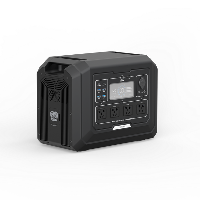 2000W 1024Wh Portable Power Station Jump Flashlight Stock Fast Shipment Outdoor Emergency Backup Power Supply