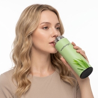 Gobelet d'isolation sous vide numérique à double paroi de 450ml bouteille intelligente en acier inoxydable affichage de la température LED batterie à boire directement