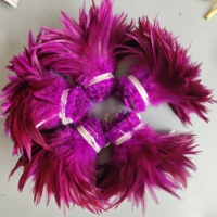 Günstiger Verkauf: Fliegenbinde-Federbündel, 6-8 Zoll, aus Hahnenfedern, für Karnevalskostüme und Kopfschmuck-Accessoires