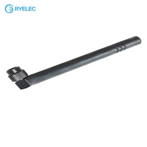 Antenne Wi-Fi 2,4 GHz étanche noire en gros d'usine, antenne fouet 1/4 d'onde à angle droit avec connecteur RP-Male - Product Image 1