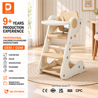 Chaise haute bébé en plastique avec plateau repas, harnais de sécurité et marchepied, fournie directement par l'usine pour importateurs, distributeurs et grossistes