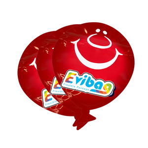 Bolsa de plástico Mylar impresa personalizada a prueba de olores con forma de troquelado, bolsa de embalaje holográfica de almacenamiento con sello resellable con cremallera - Product Image 5