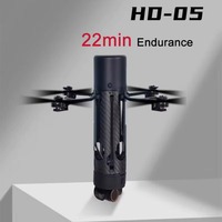 Drone pliable en fibre de carbone HD-05 avec caméra EO 4K FPV, portée de transmission de 1,5 km pour la surveillance aérienne et l'inspection, quadricoptère UAV