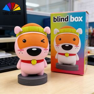 OEM ODM Boîte mystère cochon de dessin animé, avec breloque pour sac cadeau de festival, pour élèves - Product Image 1