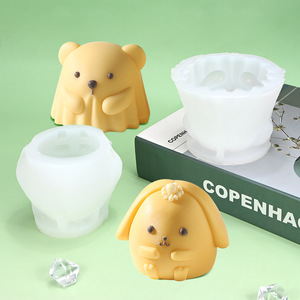 HY 3D Animal resina epoxi <span class=keywords><strong>molde</strong></span> silicona Corgi Capybara oso blando <span class=keywords><strong>molde</strong></span> para arcilla yeso pudín Fondant moldes para hornear - Product Image 4