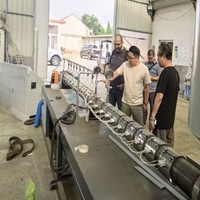 Huixinda 2026 Nouvelle machine à sacs en filet PE pour légumes, extrudeuse de couvertures en filet PE pour fruits, machine d'emballage de fruits - Haute efficacité, stable