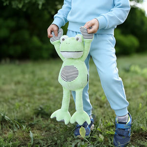 ตุ๊กตา<span class=keywords><strong>กบ</strong></span>ยิ้มน่ารัก ลายทาง ดีไซน์ไม่ซ้ำใคร ราคาโรงงาน MOQ ต่ำ 50 ชิ้น - Product Image 5