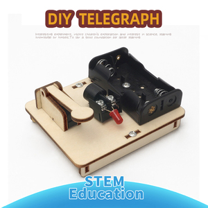 Kit de Máquina de Código Morse DIY, Madera Natural Sostenible, Actividad Científica de Comunicación, Aprendizaje Montessori, Juguete Educativo Resistente - Product Image 1