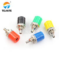 Prise banane haute fiabilité prise femelle 4MM 30VAC-60VDC prise nickelée Max 24A rouge noir fiche banane pour Audio