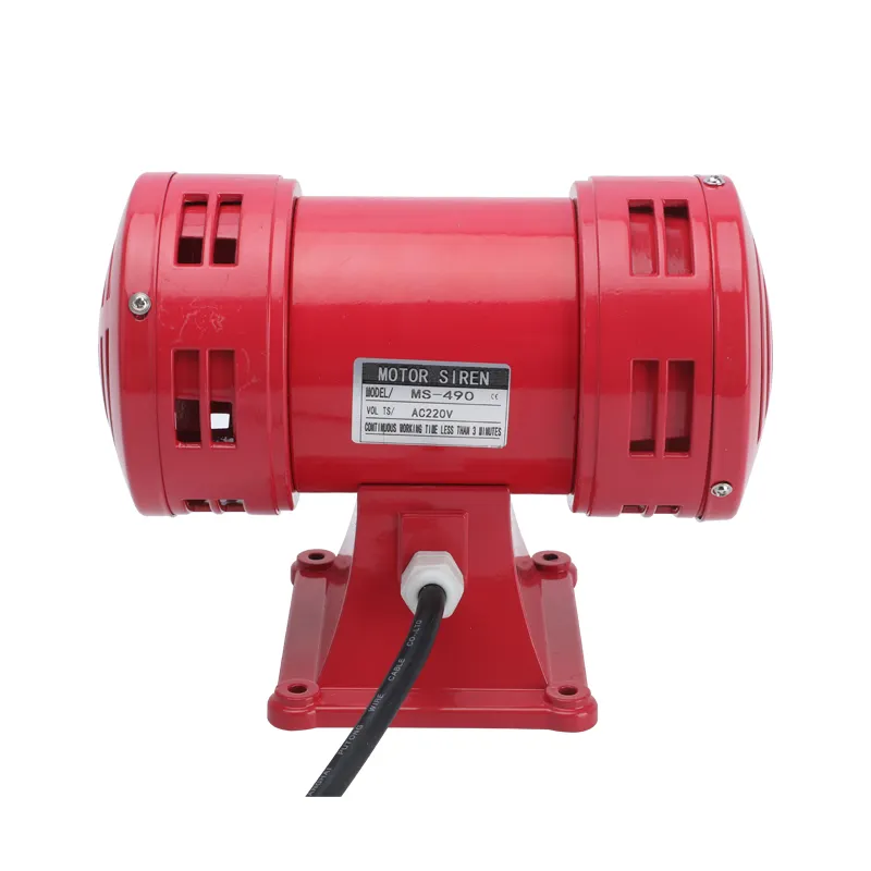Motor Alarm MS-490 air screw electric air defense alarm high decibel fire alarm horn 220V motor siren