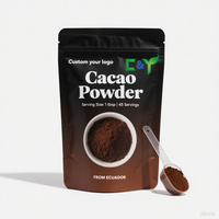 Prix de gros d'usine poudre de cacao naturel non alcalinisée poudre de cacao pur
