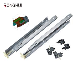 Yumuşak yakın amerikan sönümleme tampon galvanizli sac üç bölüm gizli Undermount çekmece slayt - Product Image 1