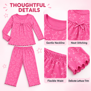 Conjunto <span class=keywords><strong>de</strong></span> <span class=keywords><strong>Ropa</strong></span> para Estar en Casa Personalizado para Niña, Manga Larga, Diseño <span class=keywords><strong>de</strong></span> <span class=keywords><strong>Nubes</strong></span>, 100% <span class=keywords><strong>Algodón</strong></span> Lavable, <span class=keywords><strong>Ropa</strong></span> <span class=keywords><strong>de</strong></span> Marca Personalizada - Product Image 4