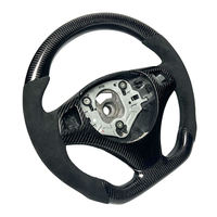 Volant sport personnalisé en cuir et fibre de carbone véritable pour E82/E87/E88/E90/E91/E92/E93 M3