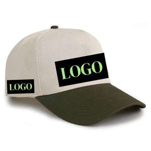 Outdoor Casual Two Tone Unisex Customized Sports Hats 5 Panel a <b>Frame</b> Structured Embroidered Baseball Cap - Product Image 1