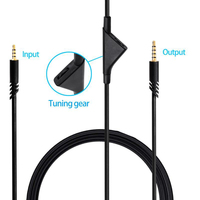 Kabel ekstensi Audio 2M, Stereo PVC termasuk fungsi kontrol Volume untuk penggunaan komputer Astro A10 A40 A30