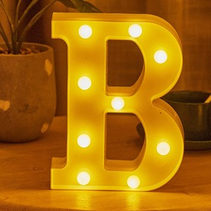 Alfabeto de feliz cumpleaños, luces LED con letras, luz blanca <span class=keywords><strong>c</strong></span>álida, funciona con pilas, luces nocturnas para fiesta de cumpleaños de boda - Product Image 5