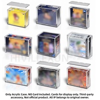 Boîte de rangement pour cartes en acrylique avec protection UV à 99 % et compartiments personnalisés pour cartes de collection
