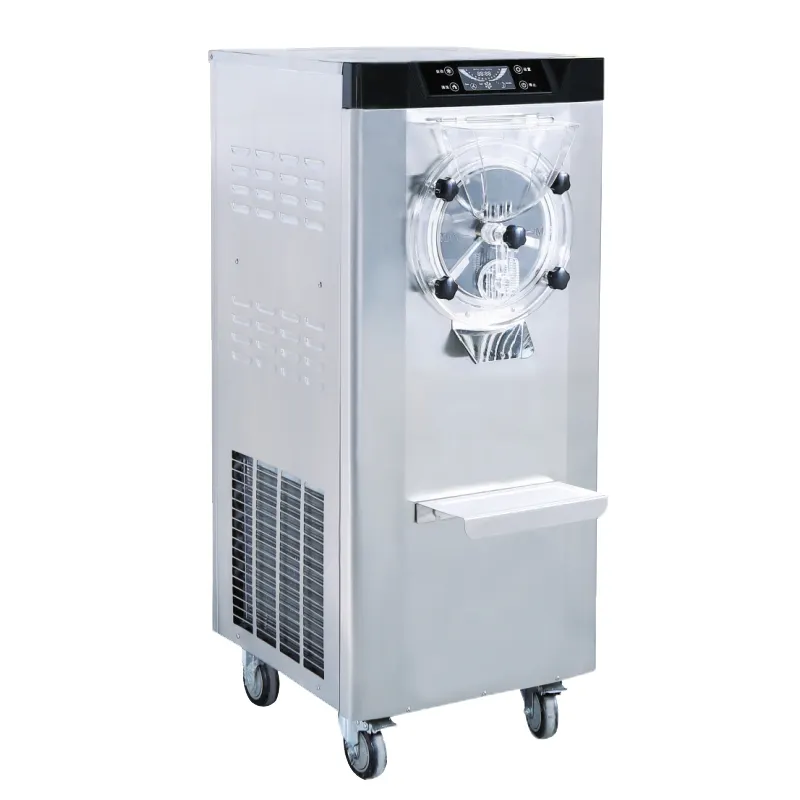 Máquina para hacer helados, máquina automática comercial para hacer helados duros para camiones de alimentos, negocios de rollos de helados
