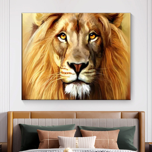 Vente en gros 5d DIY Peinture Diamantée Lion Animal Réaliste Mosaïque Diamantée Maison de <span class=keywords><strong>Peintre</strong></span> Décorée à la Main - Product Image 2