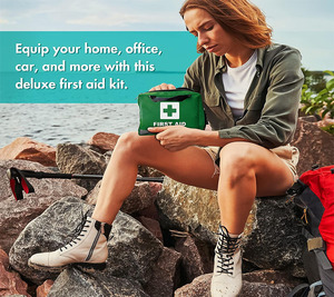 Ensemble de 210 pièces trousse de premiers soins rouge premiers soins pour véhicule de voyage trousse d'aide au camping en plein air - Product Image 4