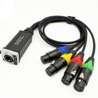 Fabrik-Großhandel 4-Kanal 5-Pin XLR Stecker-Buchse Audio-Interface Netzwerk-Konverter Lautsprecher-Mixer