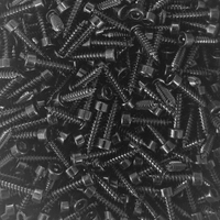 Vis autotaraudeuses à tête hexagonale en acier noir pour haut-parleurs et bois, modèles M2, M2.2, M2.3, M2.5, M2.6, M3, M3.5, M4, M5, M6