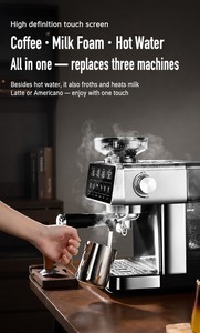 Machine à expresso semi-automatique 1150W, 20 bars, en acier inoxydable, écran tactile, pour usage domestique - Product Image 5