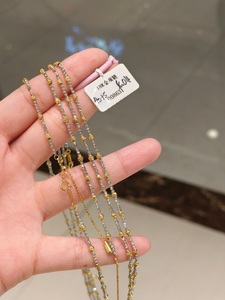 Logo Customized Chain Style Necklace 40+5cm 3.5g Mens Gold Pendants 18K Solid Gold Chain With Locket Jewelry