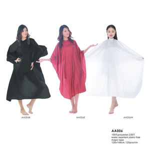 Cape de coupe de cheveux <span class=keywords><strong>professionnelle</strong></span> pour salon de coiffure, certifiée ISO 9001, SMETA et audit L'Oréal, avec trous pour les bras - Product Image 2