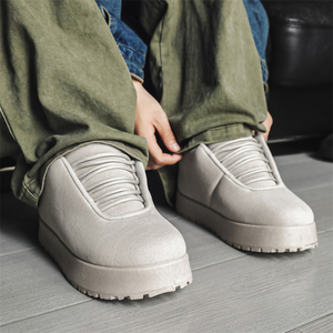 Tùy Chỉnh Sang Trọng Thiết Kế Sneakers Retro Phong Cách Thể Thao Đi Bộ Giày Dày Duy Nhất Chiều Cao Tăng Trượt Ván Giày Màu Đen - Product Image 6