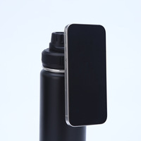 Bouteille d'eau isotherme en acier inoxydable à double paroi avec poignée magnétique, 18, 25, 32, 40 oz, pour le sport et le bureau