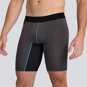 Caleçons Boxers Sans Coutures CELINNE pour Hommes avec Poche de Maintien, Caleçons Longs de Sport en Bambou pour Hommes - Product Image 1