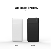 WST Powerbank Super Fin Slim Android Style Classique Double USB Prix Bas Banques d'alimentation Portables Noir 10000mah Power Bank