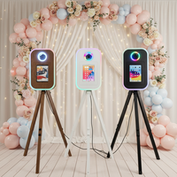 Nouveau style 2026 : Cabine photo réglable pour iPad et appareil photo reflex numérique avec lumière RGB et ventilateur de refroidissement intégré – Idéale pour les mariages et événements