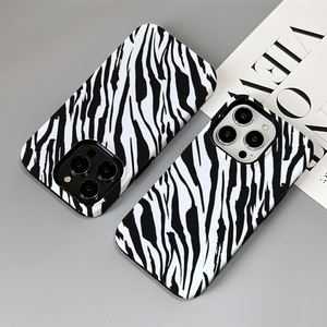 New 2 trong 1 Dual Layer phim Shell <span class=keywords><strong>Zebra</strong></span> nhiệt chuyển in trường hợp điện thoại cho Apple <span class=keywords><strong>iPhone</strong></span> 16 15 11 12 13 14 Pro Max 7 8 cộng với - Product Image 2