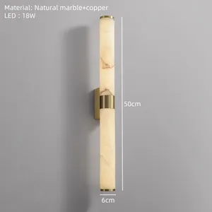 Italian High-end Modern Energy Saving Copper LED <strong>Wall</strong> <strong>Light</strong> Gold Cylindrical <strong>Sconce</strong> for Hotel Parlor Dining Room Bedroom - Product Image 6