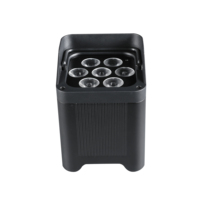 Projecteur de scène LED 7x20W RGBALC avec mélange de couleurs, effets stroboscopiques et dégradés, modes de fonctionnement automatiques, DMX512, IP65, portable pour événements extérieurs