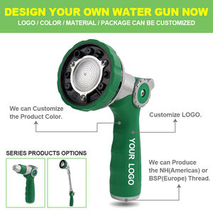 Pistolet pulvérisateur de jardin en métal robuste SUNSHINE amélioré, 6 modes de pulvérisation, contrôle du débit par bouton-poussoir, OEM/ODM disponible pour la vente en gros - Product Image 2