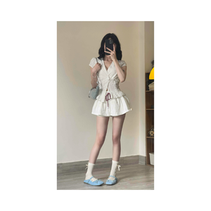 Jupe-short tendance pour femme à prix avantageux – Jupe évasée taille haute avec short de sécurité intégré, pantalon décontracté à taille élastique, échantillon gratuit - Product Image 5