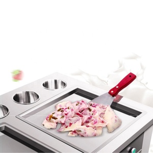 業務用ステンレス製フラットパン スリランカ風フライドアイスクリームロールマシン - Product Image 3