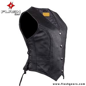 Nouveau gilet de motard en cuir de haute qualité pour homme, coupe-vent, grande taille, style heavy metal rock - Product Image 4