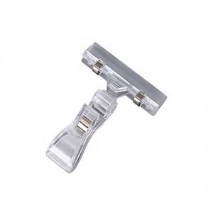 Soporte Ajustable de Plástico PP para Etiquetas Colgantes de Supermercado, Exhibidor de Tiras con Clip - Tamaño Personalizado - Product Image 1