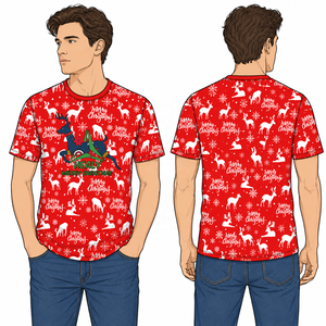 Merry <strong>Christmas</strong> Custom <strong>Shirt</strong> Graphic <strong>T</strong> <strong>Shirts</strong> <strong>Christmas</strong> Pajamas for Men Polyester Tshirts <strong>Family</strong> Couple Designer <strong>T</strong> <strong>Shirts</strong> - Product Image 4