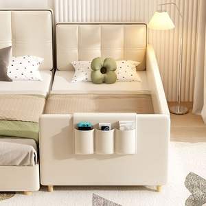 Letto per Bambini dal Design Semplice con Sponda di Sicurezza Letti Piccoli e Grandi Personalizzabili per Neonati e Bambini per Soggiorno e Scuola - Product Image 4