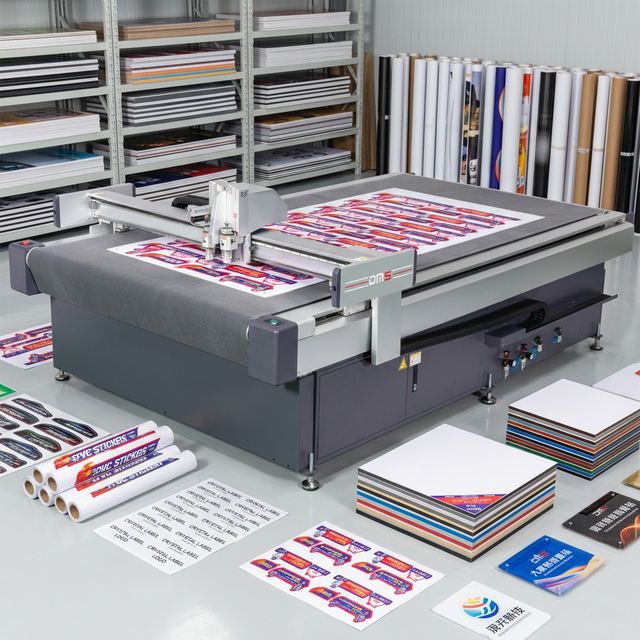 Automatic New Cutting Plotter for Static Cling Film with Camera Tracking High-Speed Path Optimization Multi-Material Support