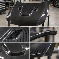 Capot moteur en fibre de carbone style M3 compatible avec BMW E92 Coupé Série 3 LCI 2009-2012, finition brillante 3K Twill, fixation par boulons