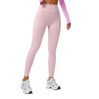 Leggings de yoga OEM ODM pour femmes, coupe ajustée, taille et ourlet festonnés, sans coutures, taille haute, effet push-up