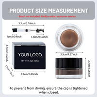 Gel Sourcils Professionnel Imperméable Longue Durée, Crème à Sourcils Effet Poils Naturels, Teinture pour Sourcils pour Marque Privée